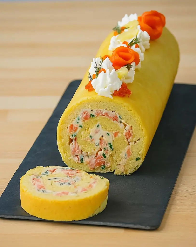 Bûche Salée Apéritive au Saumon : La Recette Facile et Festive pour les Fêtes