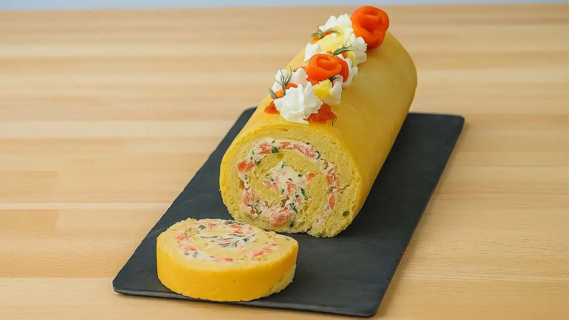 Bûche Salée Apéritive au Saumon : La Recette Facile et Festive pour les Fêtes