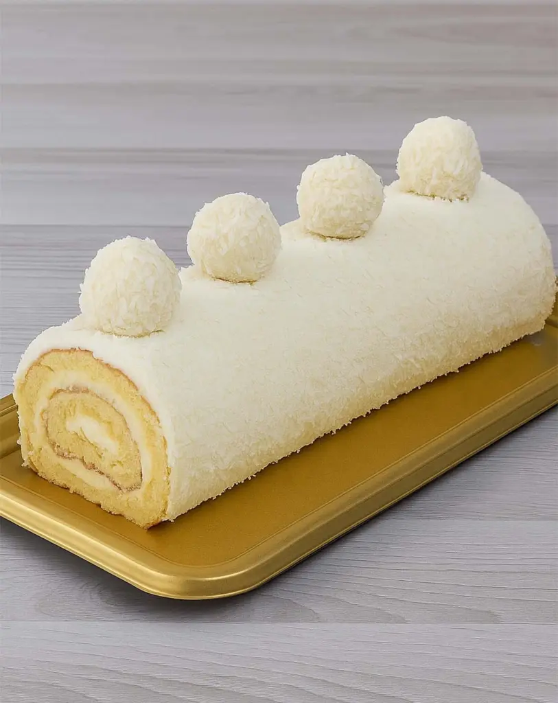 Bûche de Noël Raffaello : la recette exotique à la noix de coco, simple et irrésistible