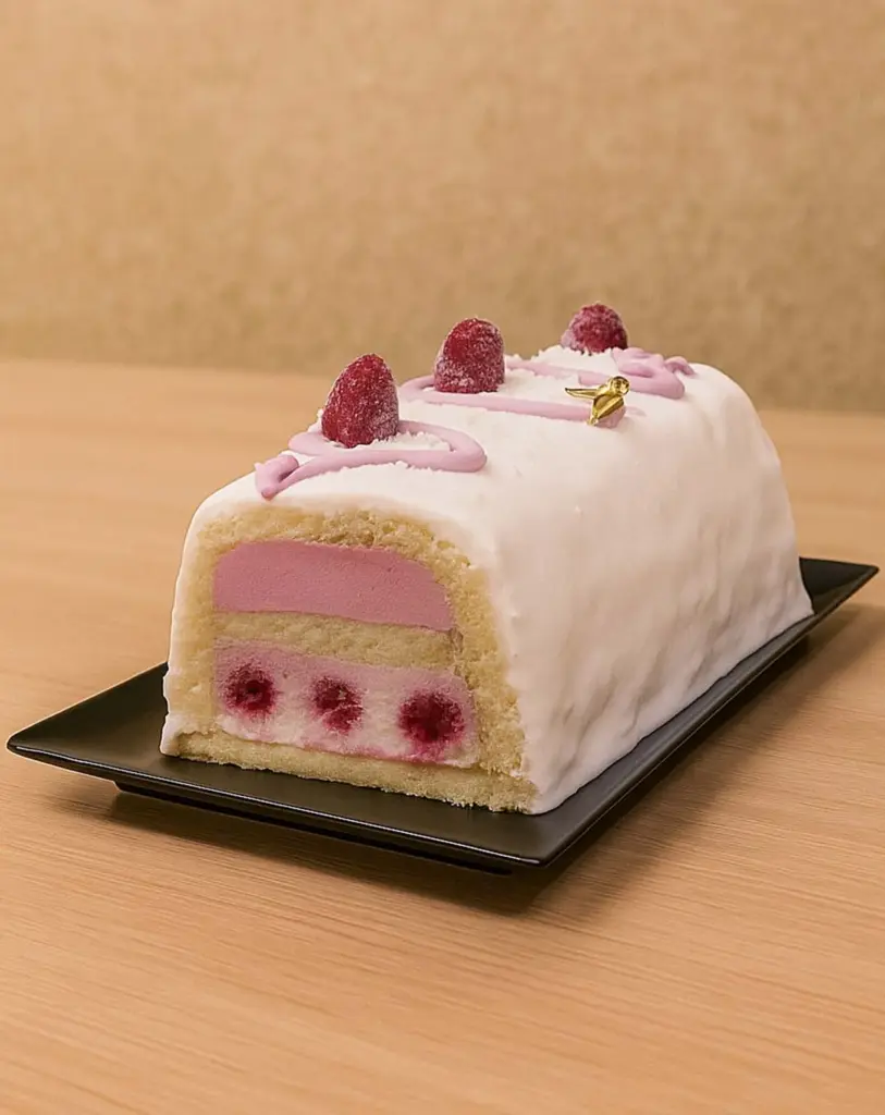 Bûche framboise et mousse fruits rouges : un dessert de Noël léger et raffiné