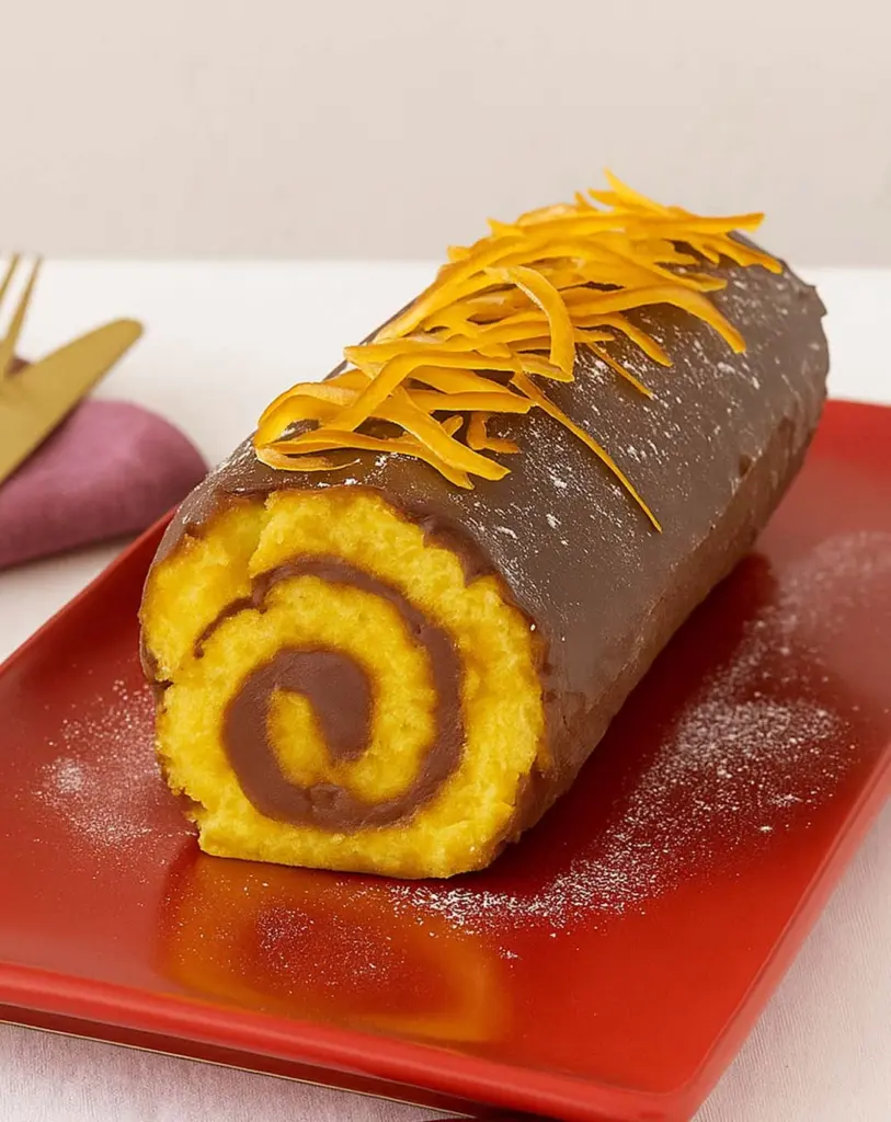 Bûche orange chocolat mascarpone : la recette de Noël facile et gourmande