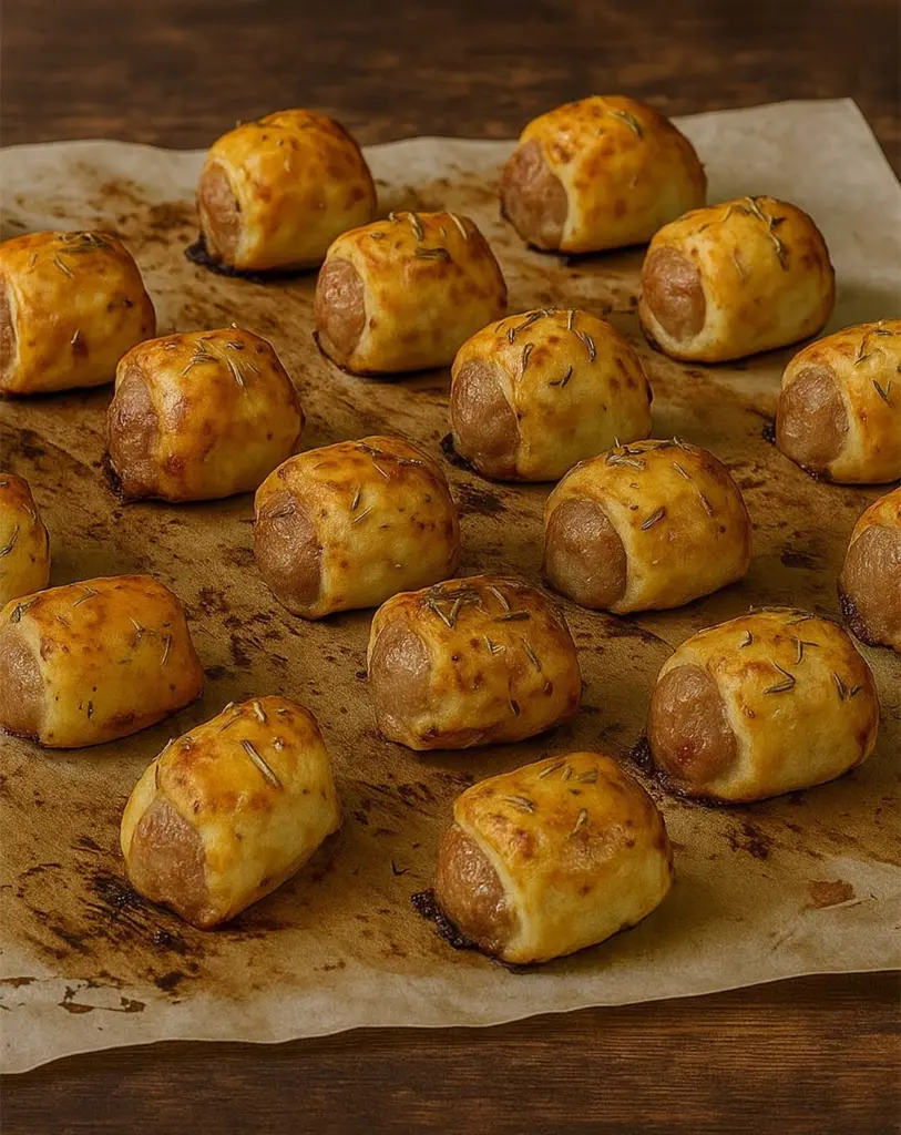 Feuilletés à la saucisse de Noël : l’apéritif festif facile et croustillant