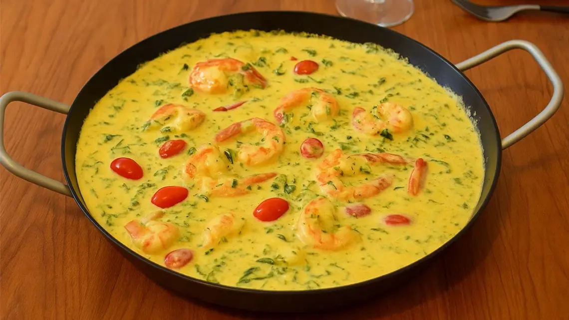 Gambas à la toscane à l’ail et au parmesan : une recette italienne crémeuse et savoureuse