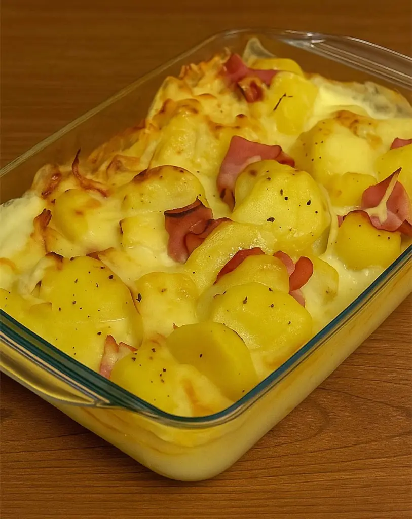 Gratin de pommes de terre au bacon et à la raclette : un plat hivernal prêtes en 20 minutes