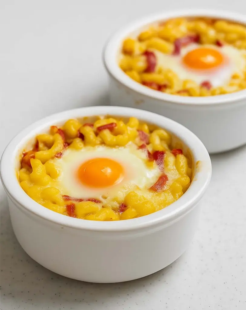 L’œuf cocotte sur nid de coquillettes : un plat complet prêt en 20 minutes