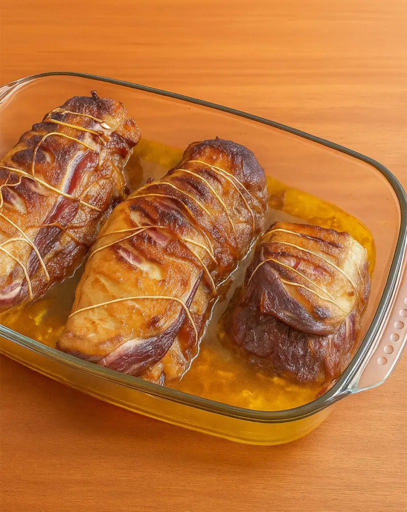 Magret de canard rôti au foie gras : recette gourmande aux oignons confits