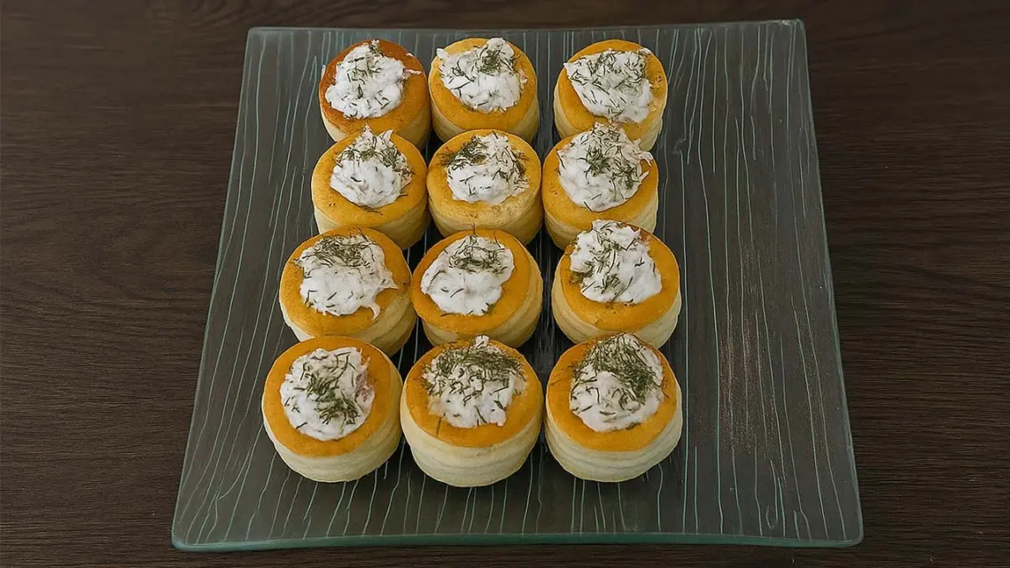 Mini vol-au-vent aux rillettes de thon : bouchées apéritives prêt en 5 minutes