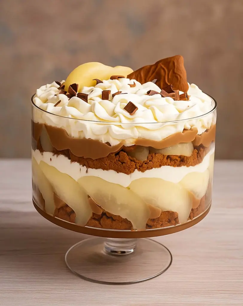 Trifle poire chocolat et spéculoos : un dessert irrésistiblement gourmand