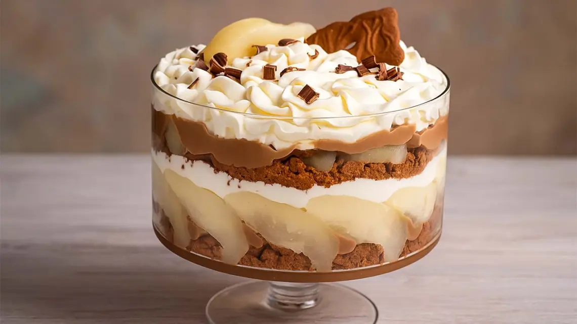 Trifle poire chocolat et spéculoos : un dessert irrésistiblement gourmand