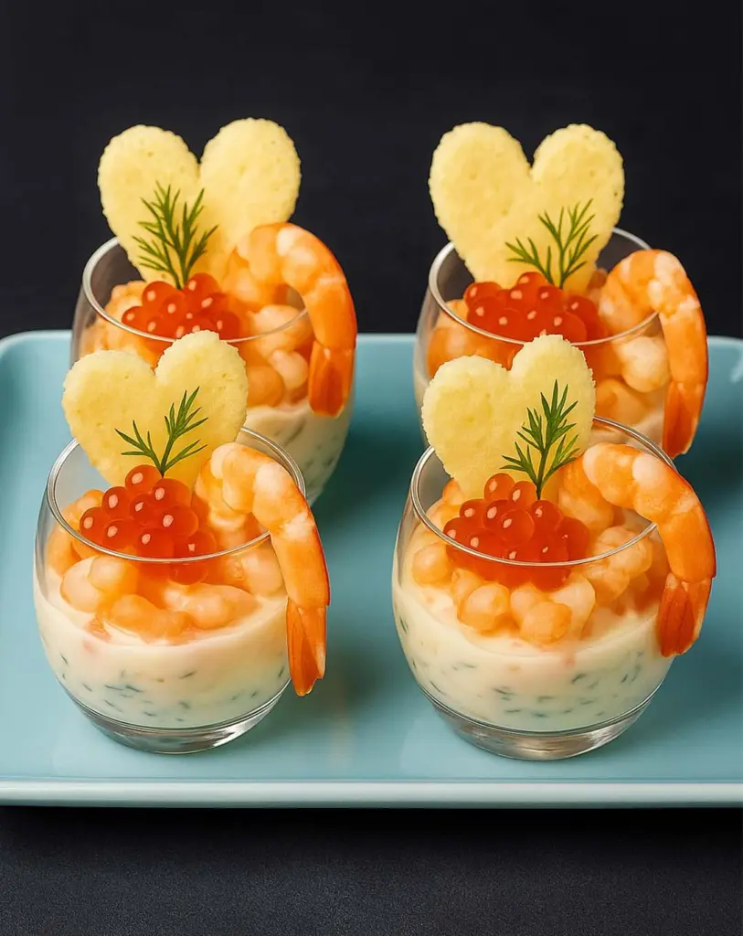 Verrines de Noël au saumon et crevettes : une entrée festive simple et raffinée