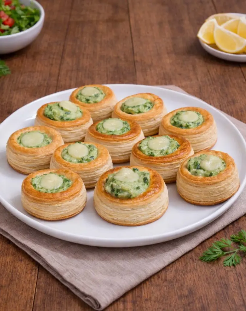 Bouchées feuilletées aux noix de Saint-Jacques et crème fraîche : apéritif festif rapide