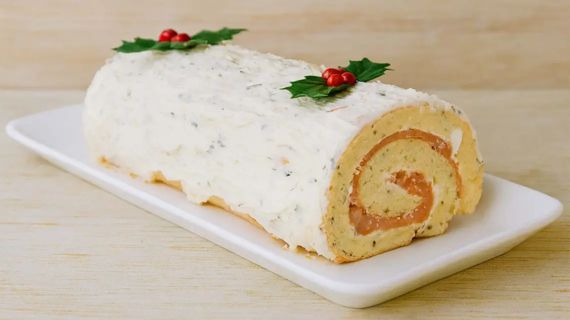 Bûche au Saumon Fumé et Fromage Frais : Entrée Festive Maison