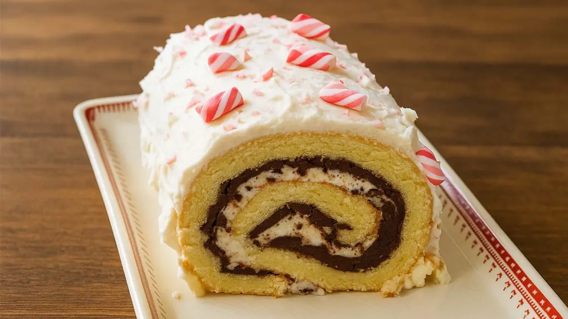 Bûche de Noël Vanille et Chocolat : Dessert Festif Inratable et Crémeux