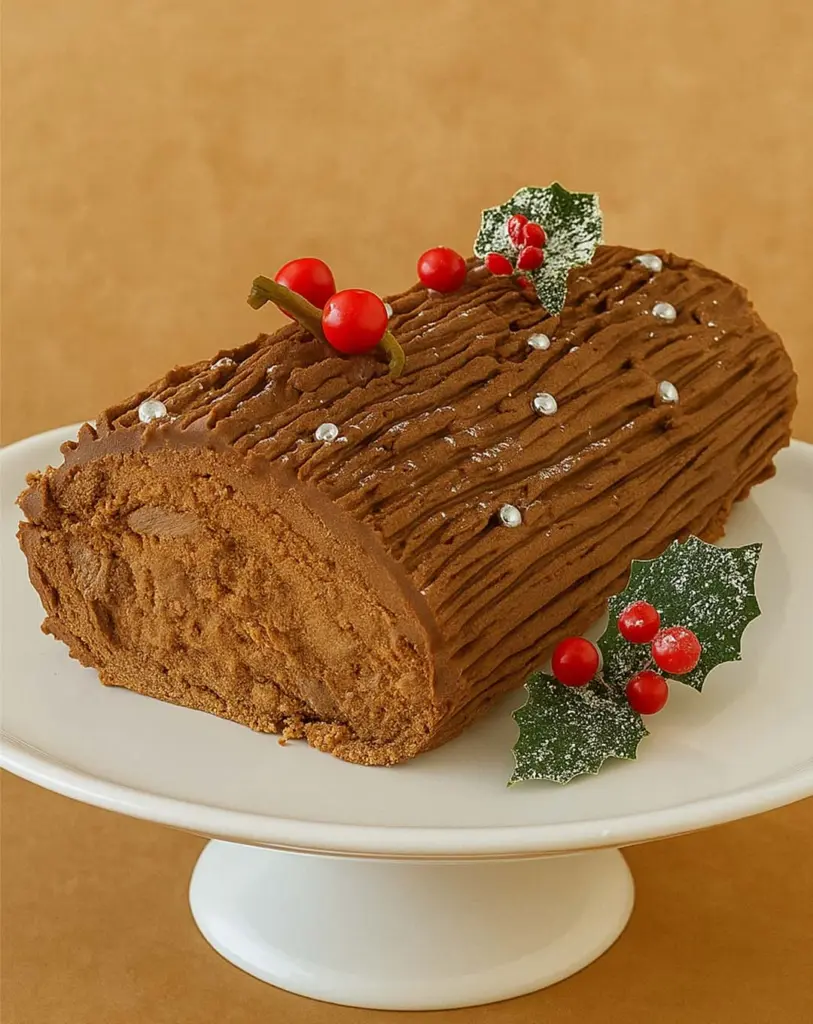 Bûche de Noël à la Crème Mousseline Chocolatée : La Recette Gourmande et Facile à Réussir