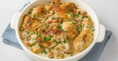 Fricassée de Volaille aux Champignons : Plat Familial Savoureux