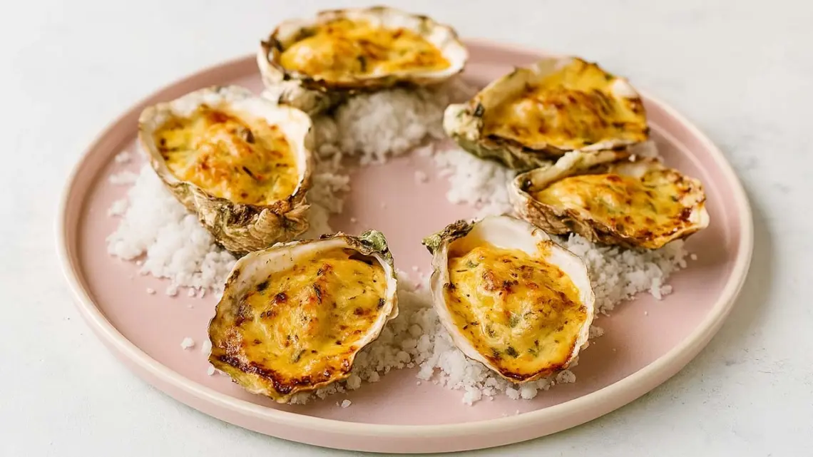 Huîtres Chaudes Gratinées au Cidre : Une Entrée Festive et Raffinée