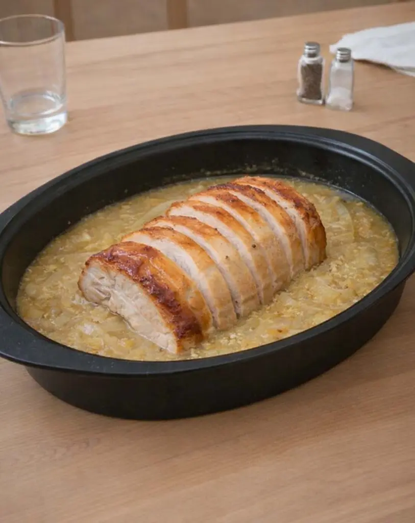 Rôti de porc au miel et à la moutarde : plat familial simple et savoureux