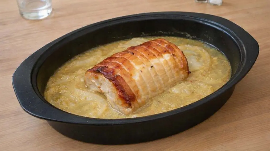 Rôti de porc au miel et à la moutarde : plat familial simple et savoureux