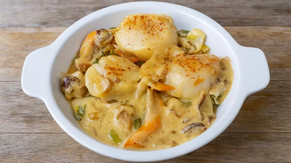 Saint-Jacques Flambées et Fondue de Poireaux : une Entrée Festive Simple et Savoureuse