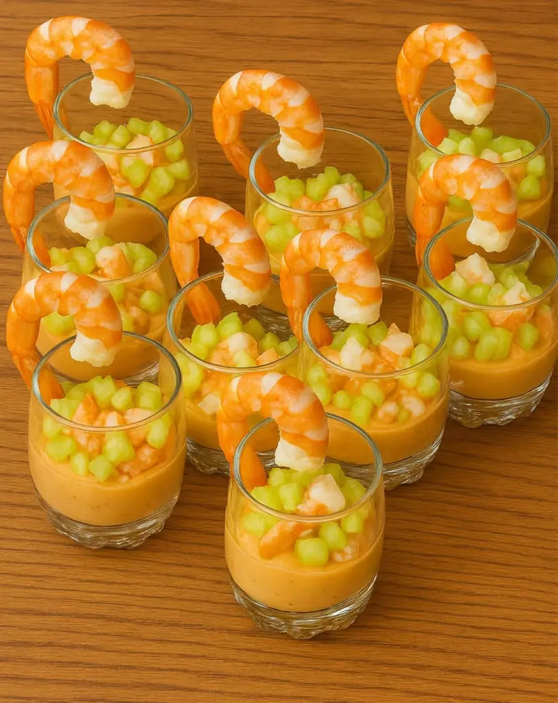 Verrines Crevettes Concombre : l’Apéro Léger et Raffiné en 5 Minutes
