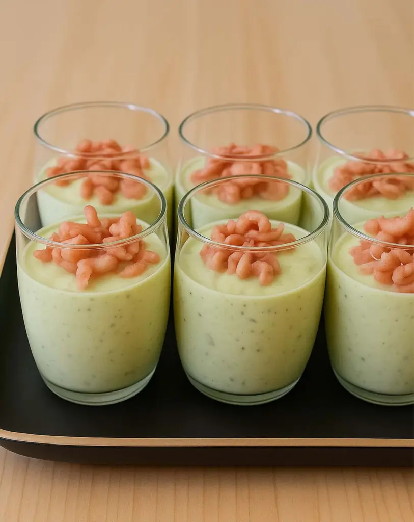 Verrines de Courgette au Mascarpone et Crevettes : une Entrée Fraîche