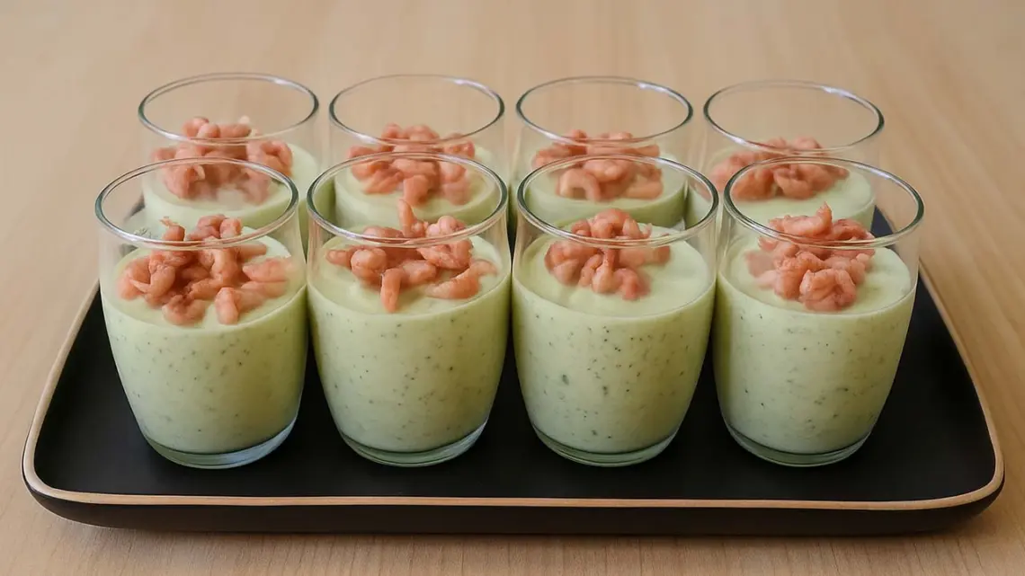 Verrines de Courgette au Mascarpone et Crevettes : une Entrée Fraîche