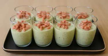 Verrines de Courgette au Mascarpone et Crevettes : une Entrée Fraîche