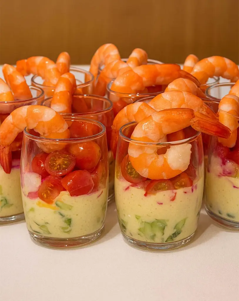 Verrines de Crevettes au Fromage Blanc : Apéritif Frais, Léger et Prêt en 15 Minutes