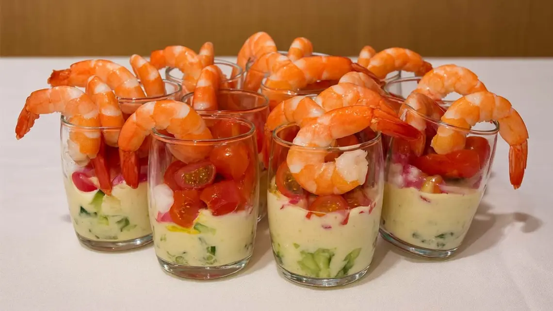 Verrines de Crevettes au Fromage Blanc : Apéritif Frais, Léger et Prêt en 15 Minutes
