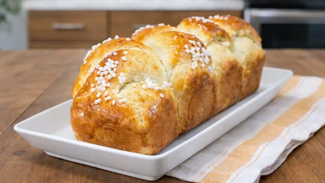 Brioche au beurre maison parfaite pour le petit-déjeuner et le goûter