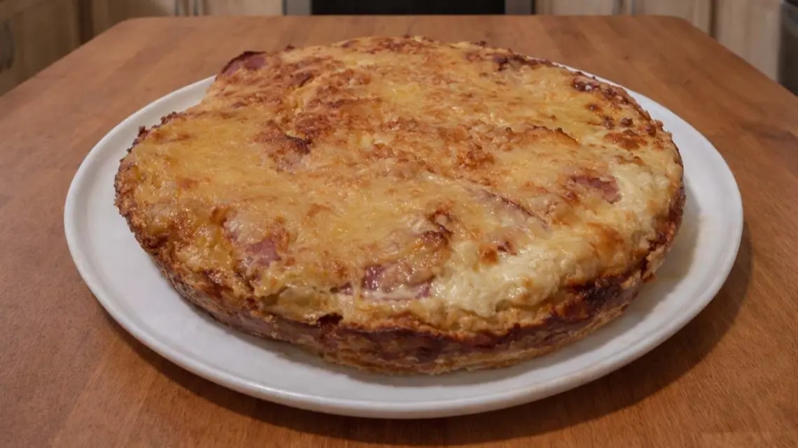Gâteau de pommes de terre au bacon et comté : plat familial rapide et économique