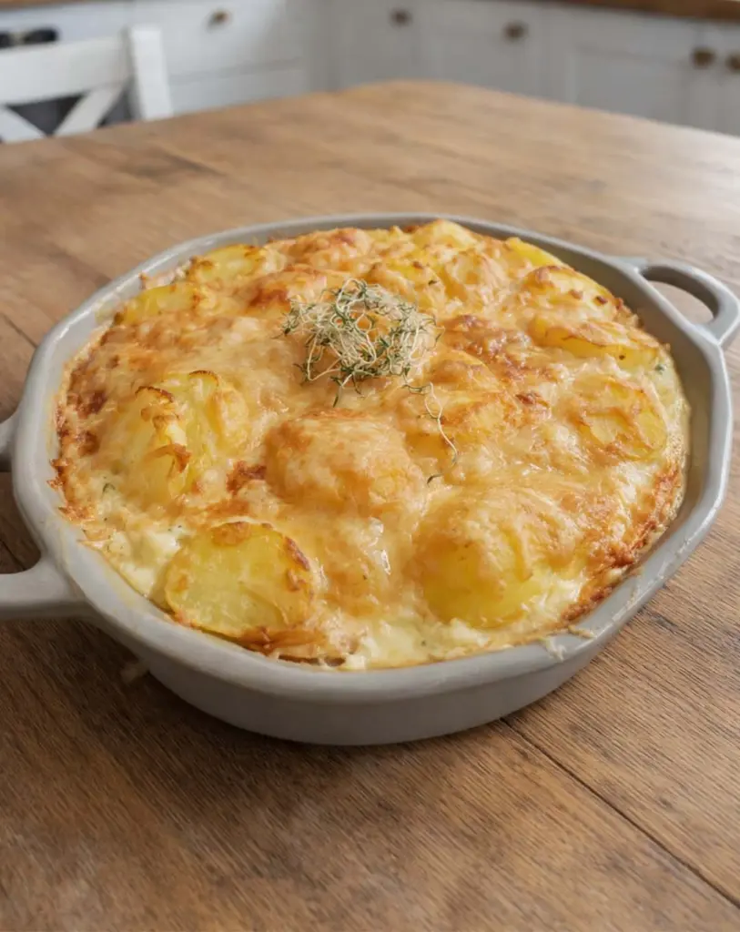 Gratin de pommes de terre à la truite fumée au comté : plat familial gourmand