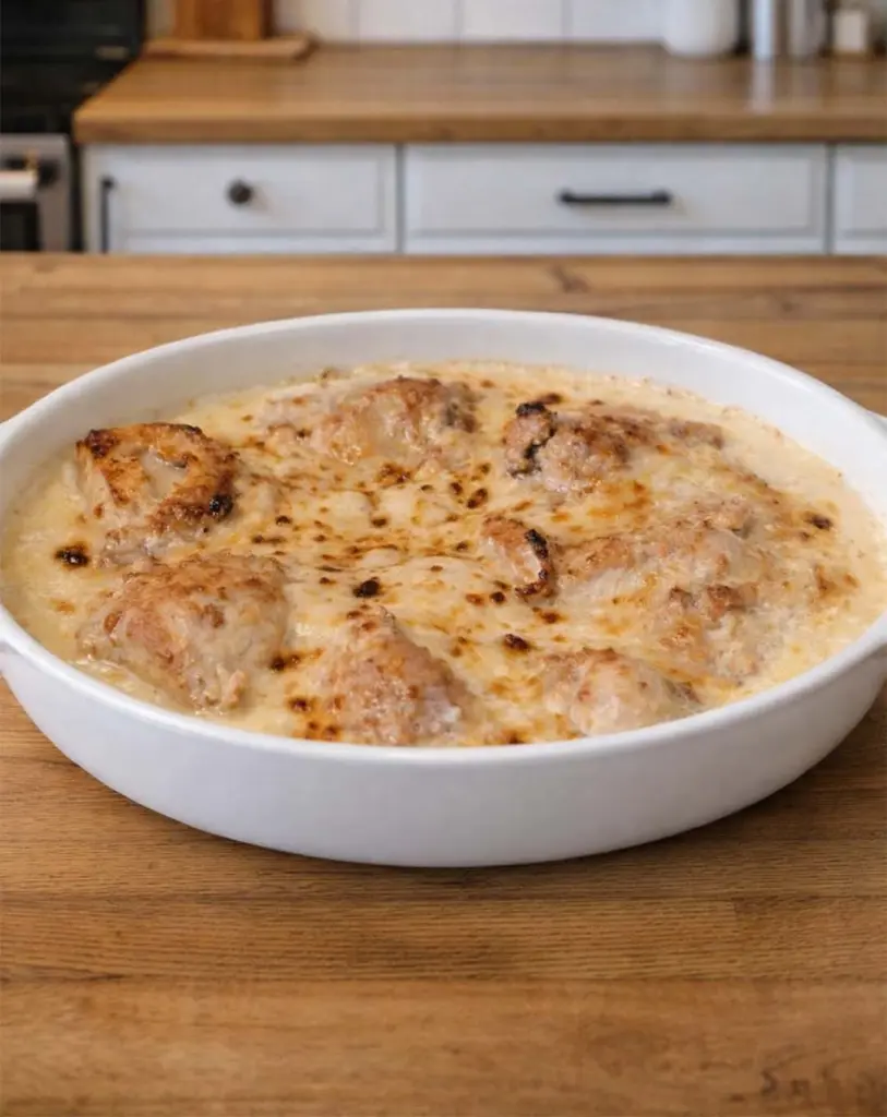 Poulet Gaston Gérard gratiné au comté : la vraie recette bourguignonne facile
