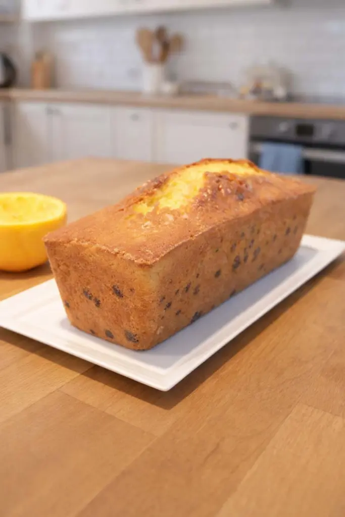 Cake à l’orange et aux pépites de chocolat : recette moelleuse et facile