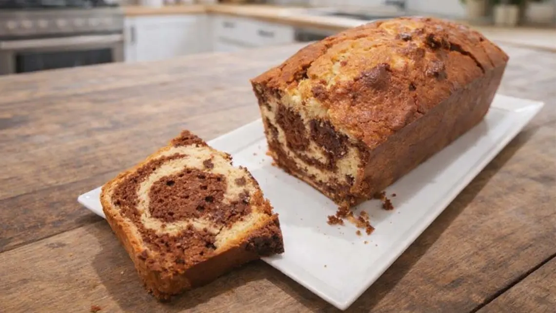 Cake marbré orange chocolat : recette moelleuse et parfumée maison