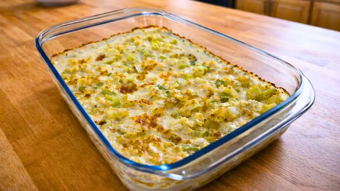Gratin de poireaux à la crème et parmesan – recette facile au four