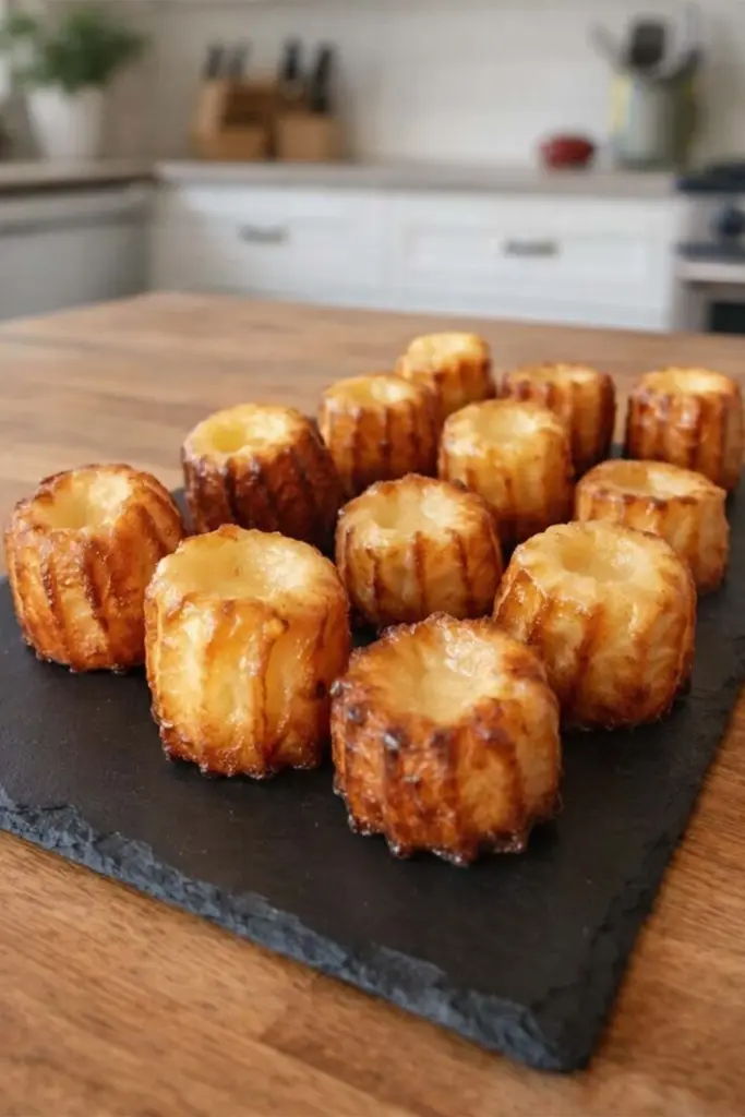 Mini-cannelés salés au Munster  recette apéritive alsacienne facile