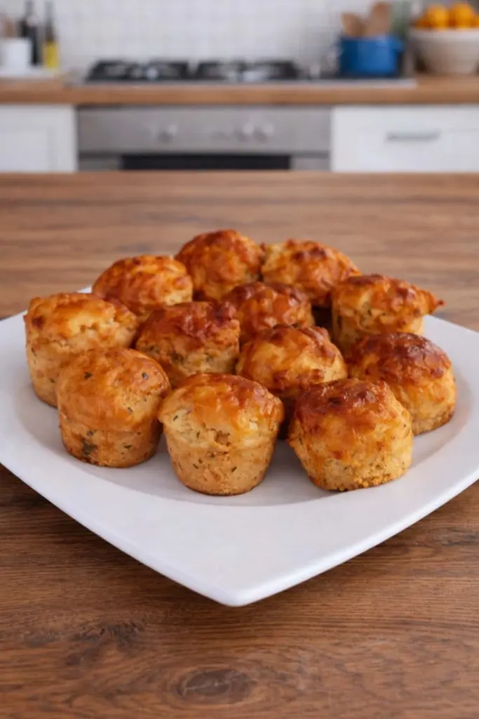 Mini-muffins au fromage des Pyrénées et chorizo : bouchées apéritives