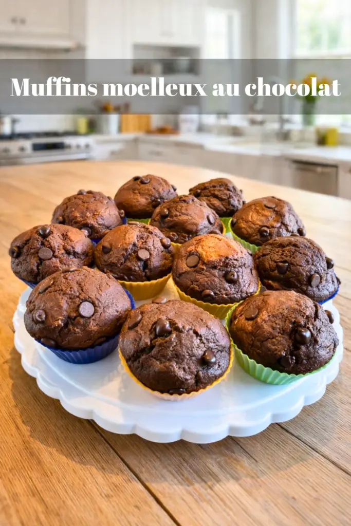 Muffins moelleux au chocolat un grand classique de la pâtisserie maison