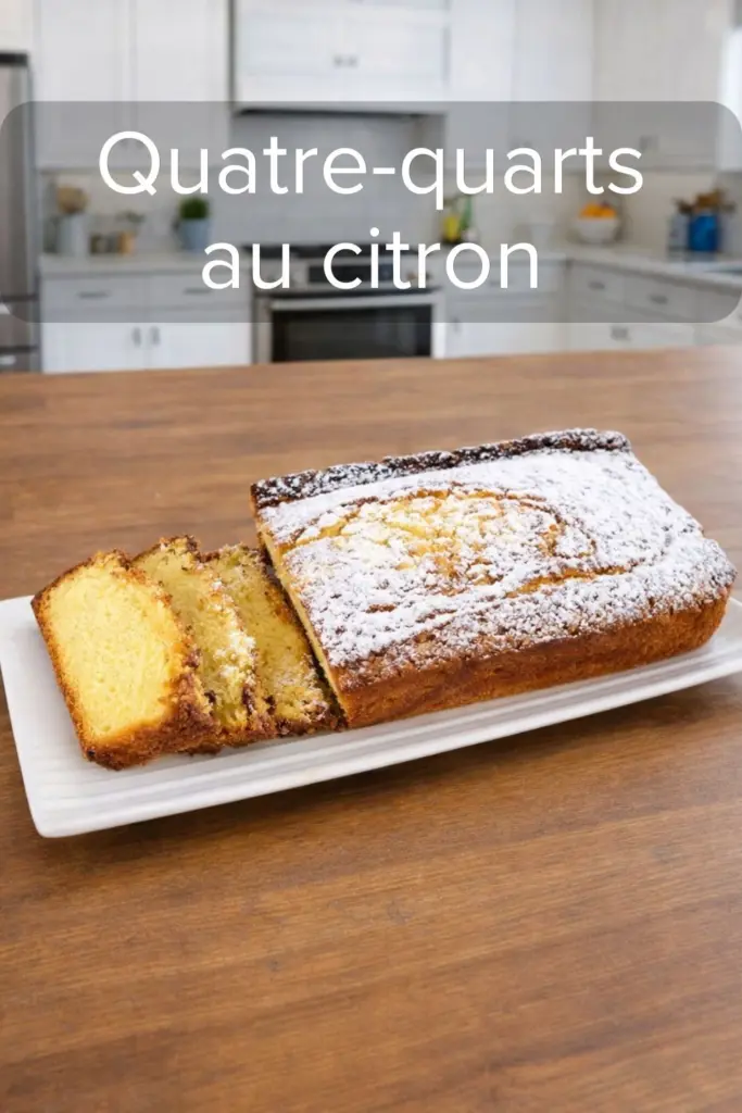 Quatre-quarts au citron moelleux et parfumé