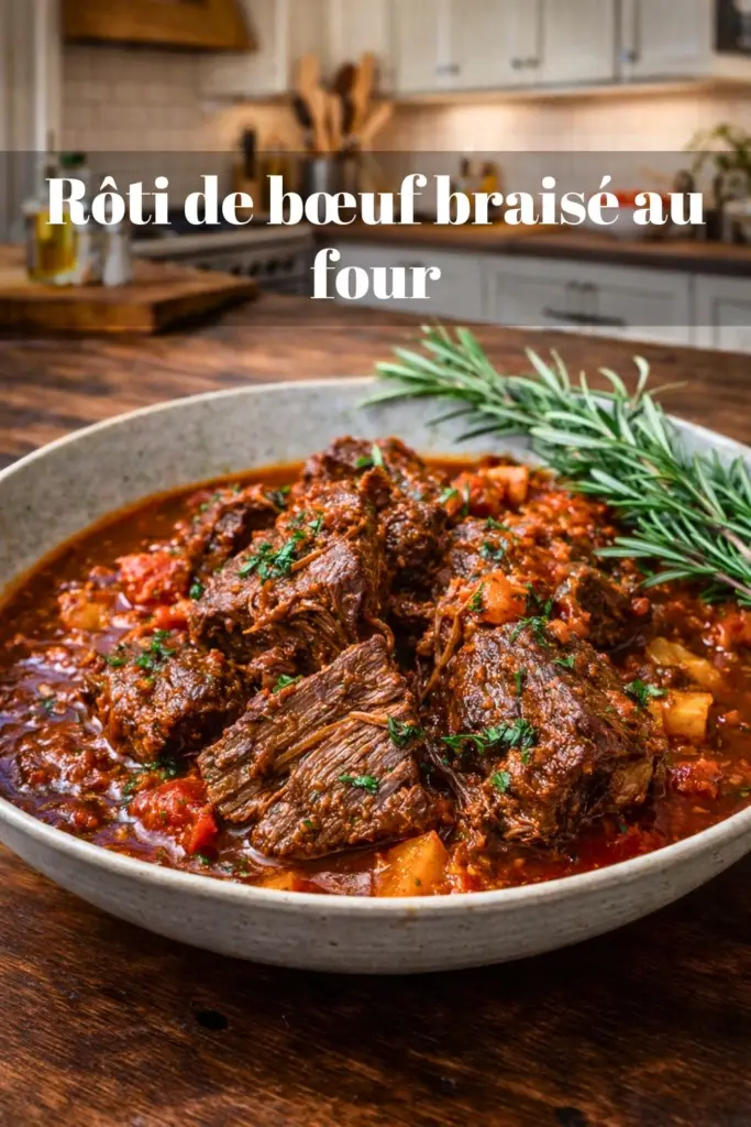 Rôti de bœuf braisé au four un grand classique de la cuisine familiale