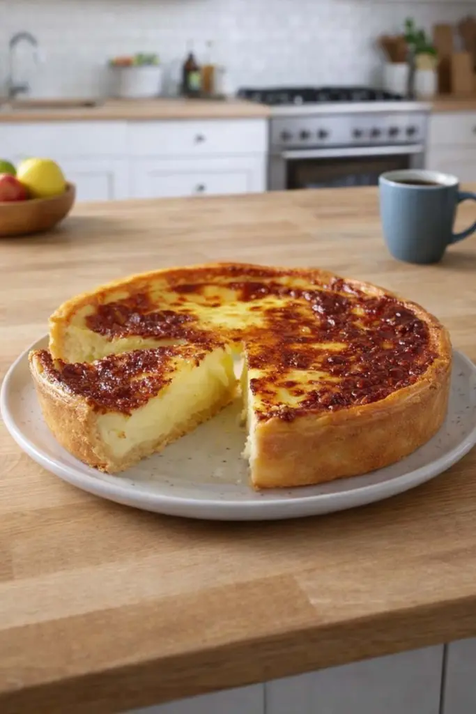 Tarte au flan de grand-mère  recette traditionnelle facile et crémeuse
