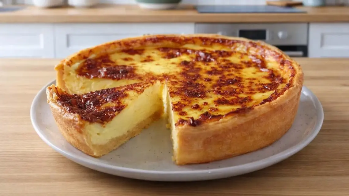 Tarte au flan de grand-mère recette traditionnelle facile et crémeuse