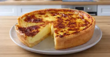 Tarte au flan de grand-mère recette traditionnelle facile et crémeuse