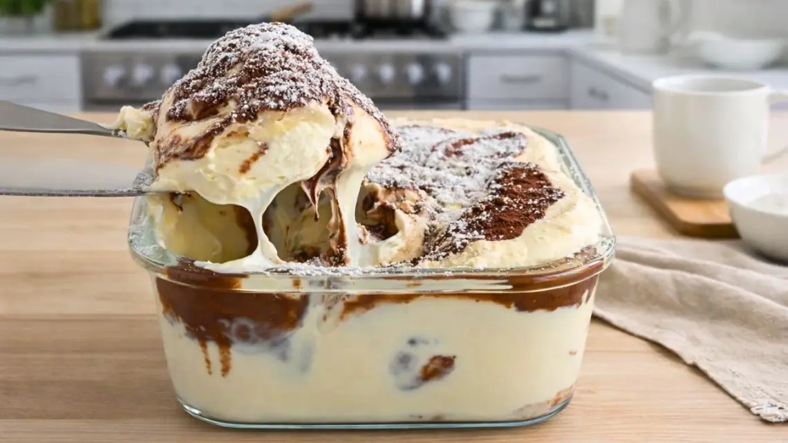 Tiramisu au coco et au Nutella sans cuisson – dessert facile
