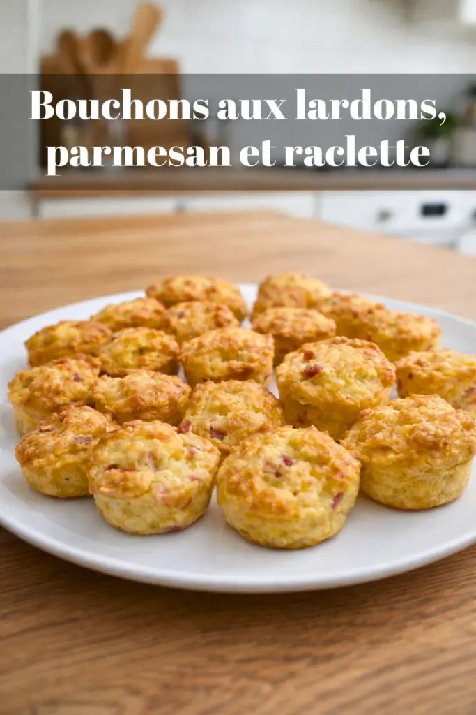 Bouchons aux lardons, parmesan et raclette : l’apéritif maison rapide et savoureux
