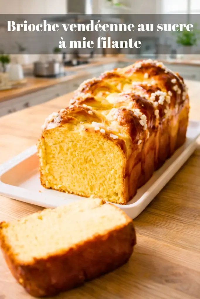 Brioche vendéenne au sucre à mie filante : recette traditionnelle à la fleur d’oranger