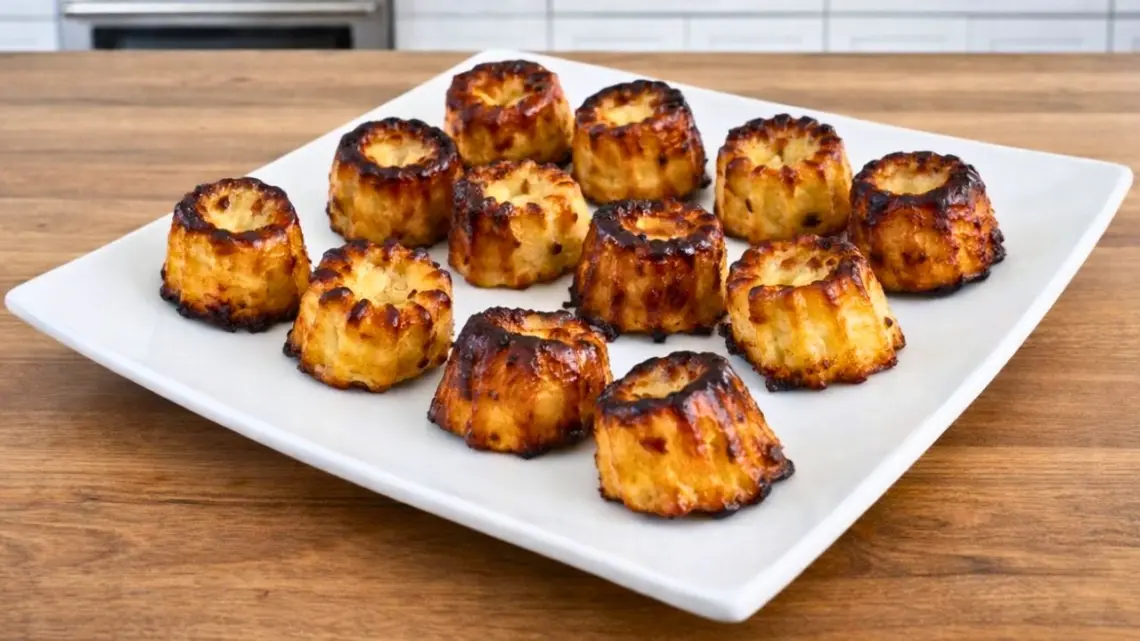 Cannelés au chorizo et au Beaufort : bouchées apéritives croustillantes et fondantes