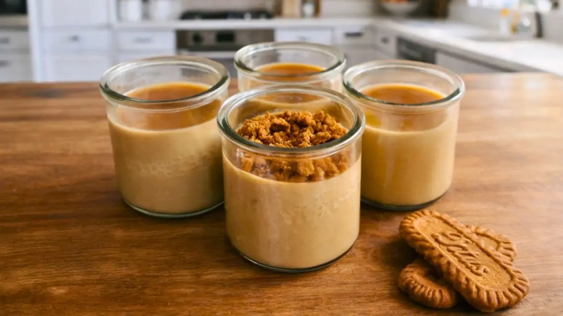 Crème dessert aux spéculoos maison : recette facile prêt en 10 minutes