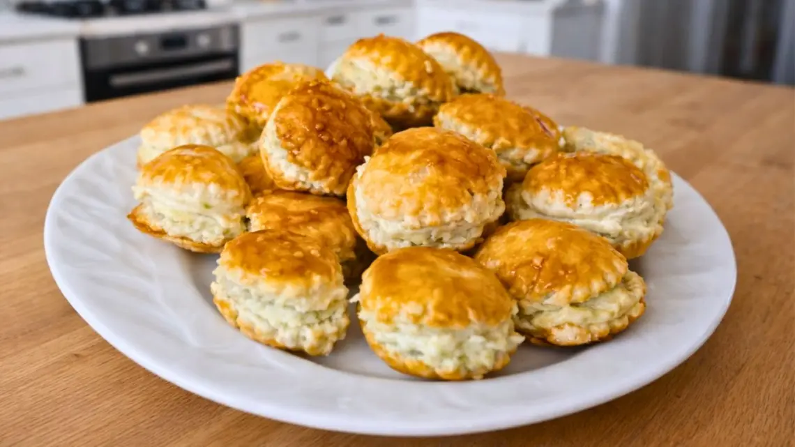 Feuilletés au Roquefort croustillants : bouchées apéritives croustillantes et crémeuses
